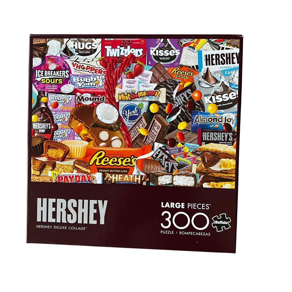 Hershey Candy Bar Puzzle Large Pieces 300 Piece Hershey Collage